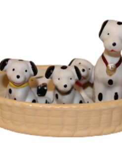 Família de Cachorro com Cesta